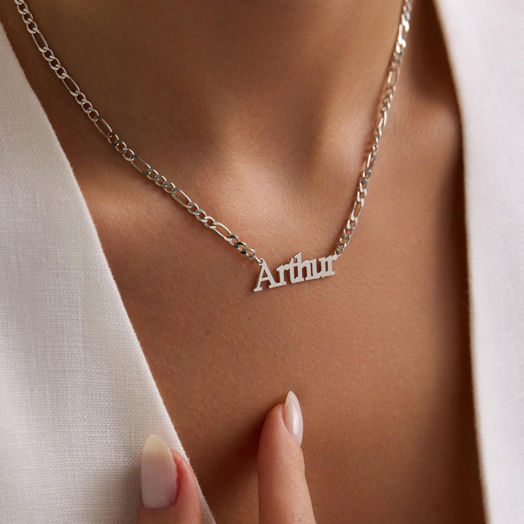 Custom Name Necklace in 14K Gold Vermeil