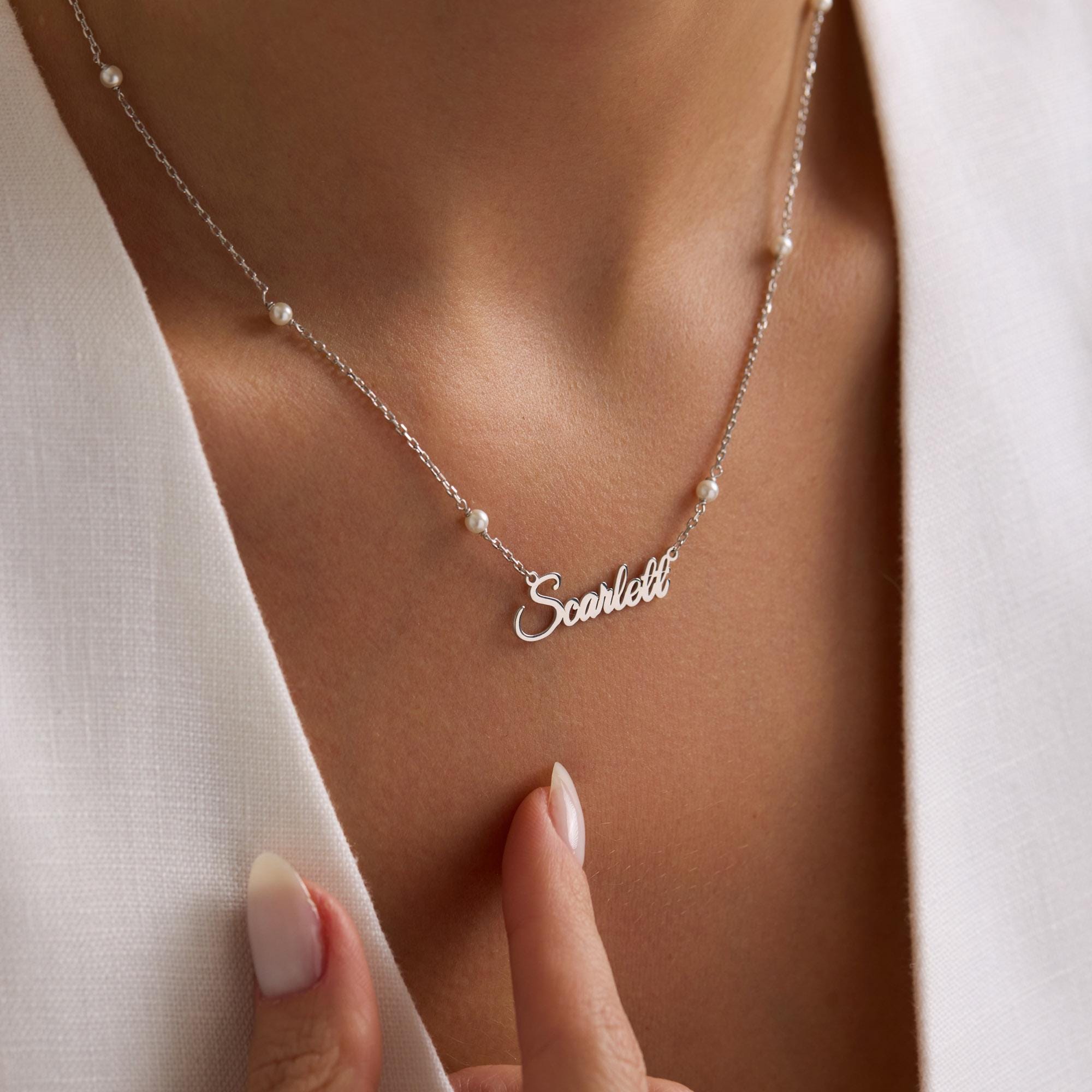 Custom Name Necklace in 14K Gold Vermeil