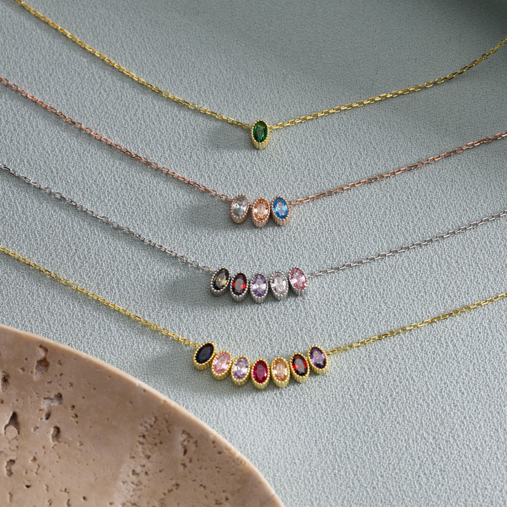 Family Birthstone Necklace