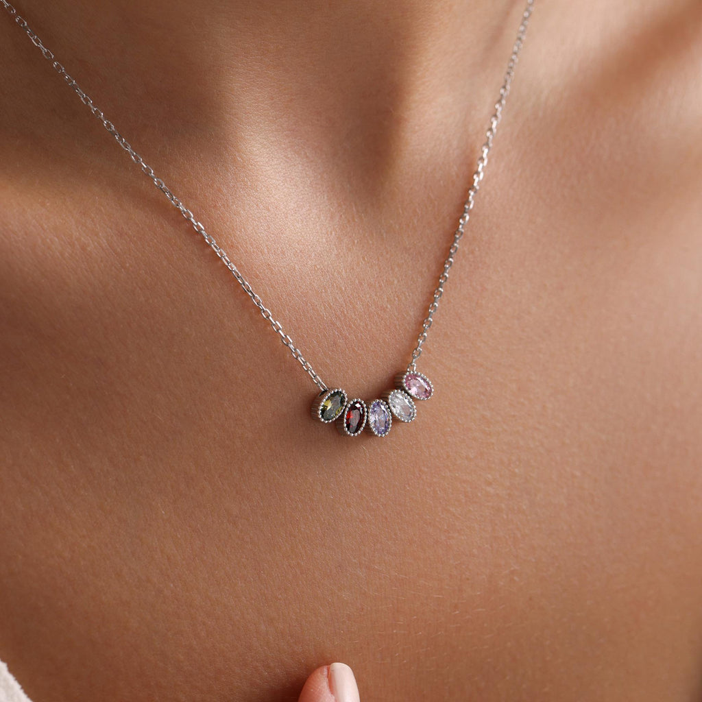 Family Birthstone Necklace