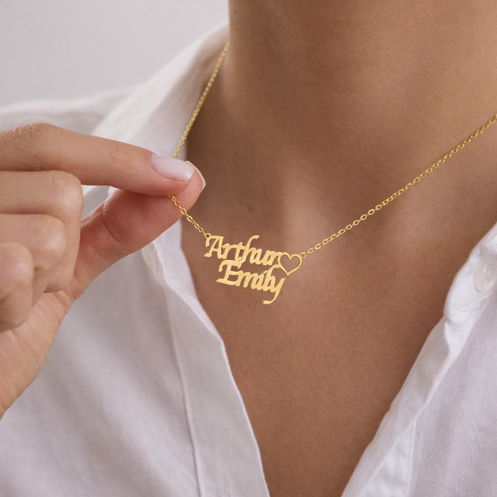 Two Names Necklace for Family