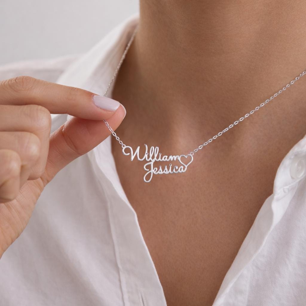 Two Names Necklace for Family