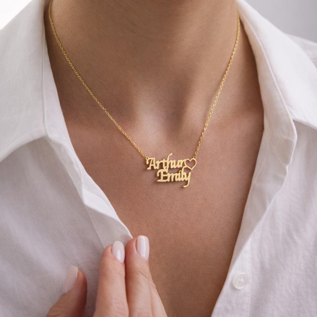Two Names Necklace for Family