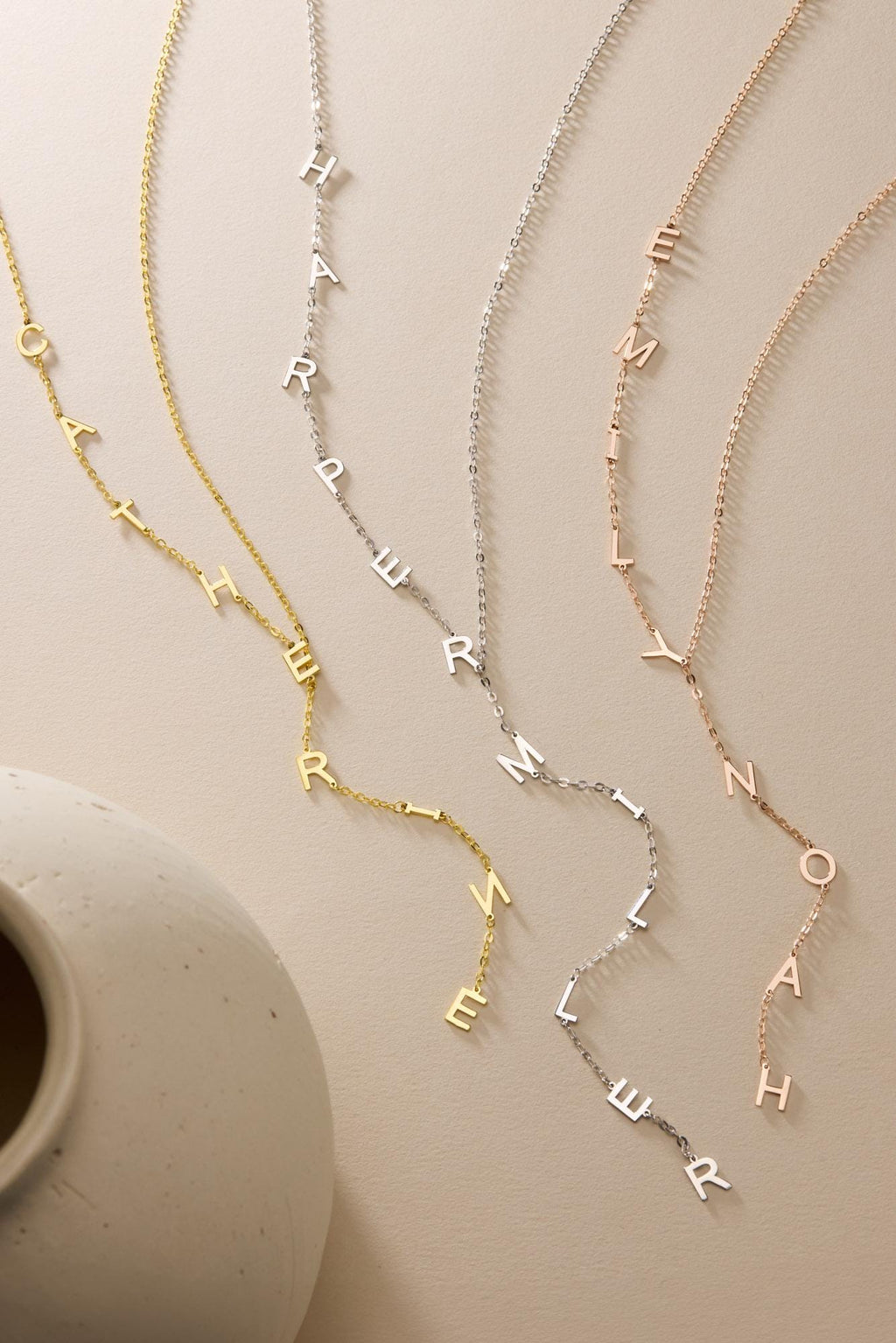 Vertical Name Necklace
