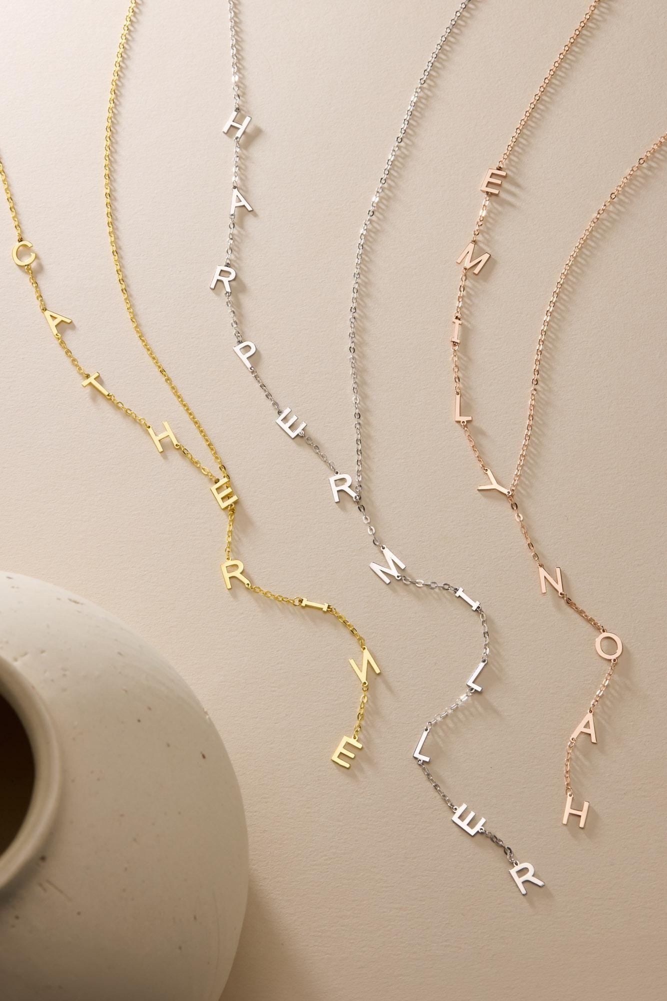 Vertical Name Necklace