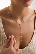 Lariat Initial Necklace
