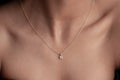 Cubic Zirconia Silver Pendant Necklace