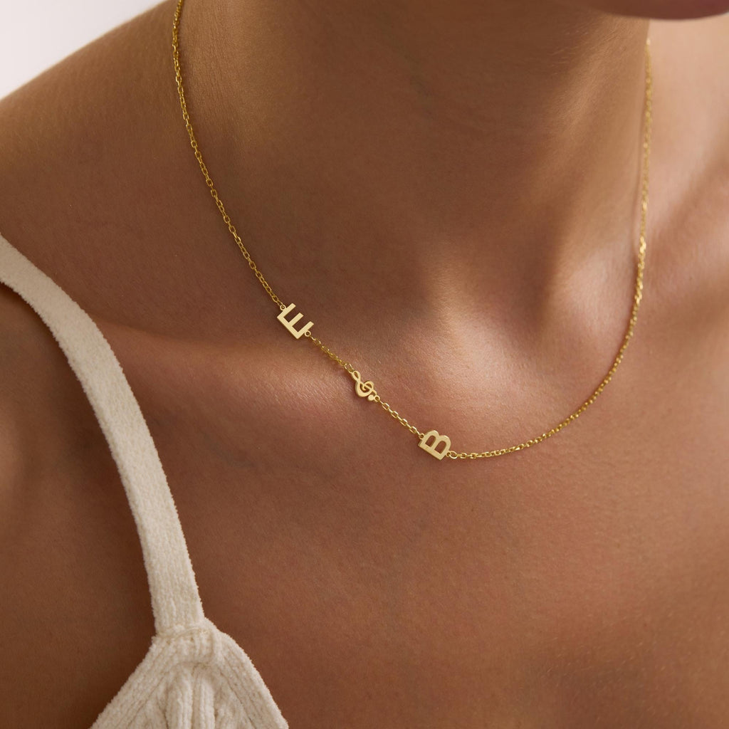 Initial Necklace with Icon