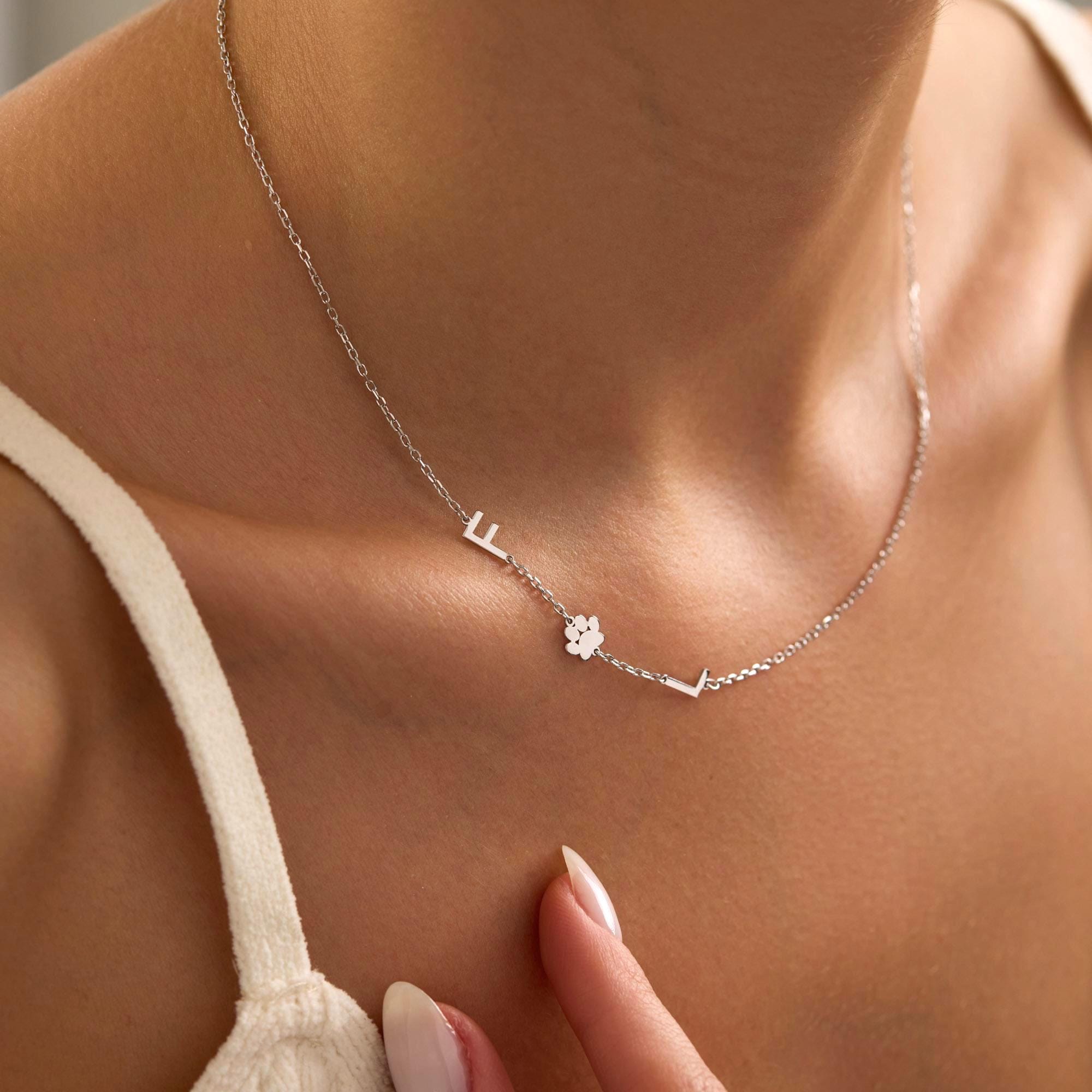 Initial Necklace with Icon