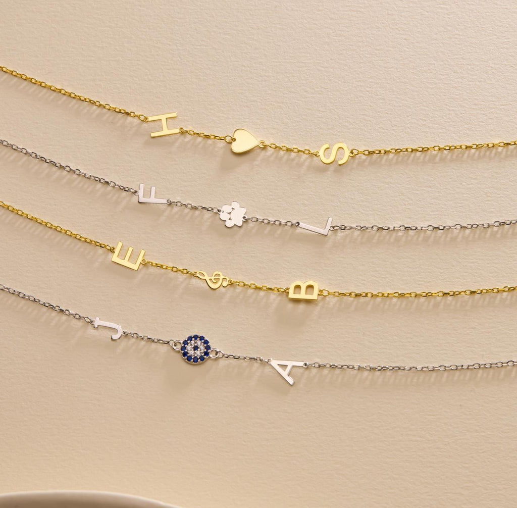 Initial Necklace with Icon