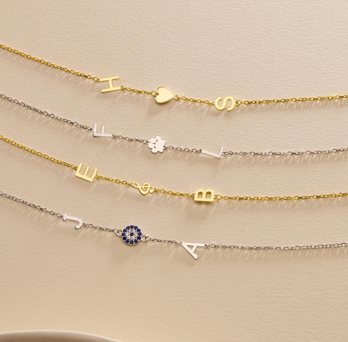 Initial Necklace with Icon