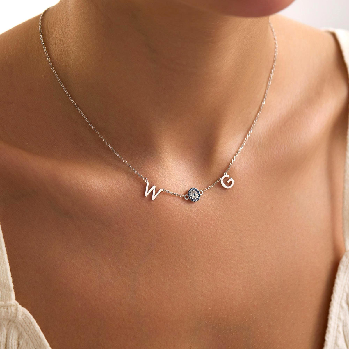 Personalized Silver Dog Charm