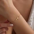 Sterling Silver Cross Bracelet