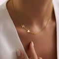 Sideways Initial Necklace