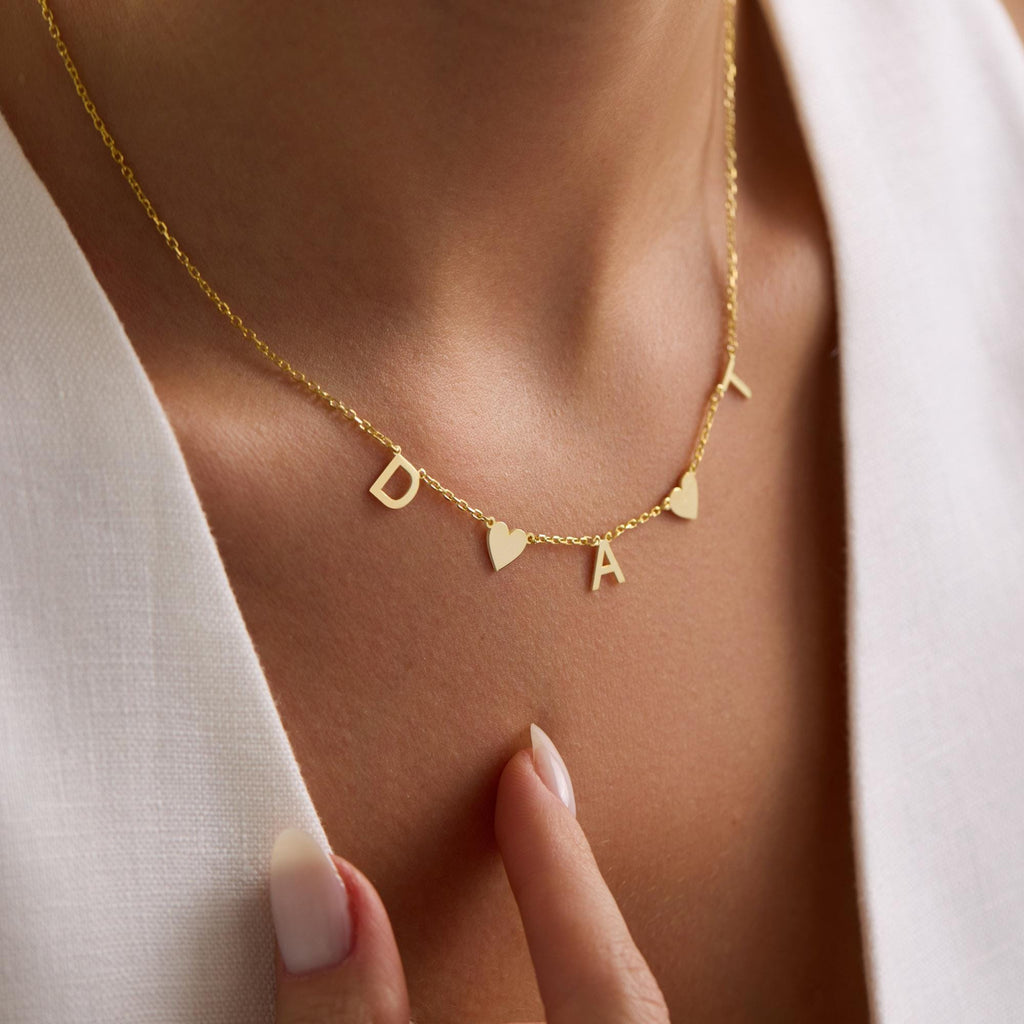 Initial Heart Necklace